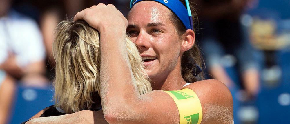 Kira Walkenhorst (rechts) bildete mit Laura Ludwig das perfekte Beachvolleyball-Duo.