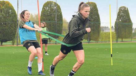 Tabea Kemme schuftet für das Comeback bei Arsenal. 