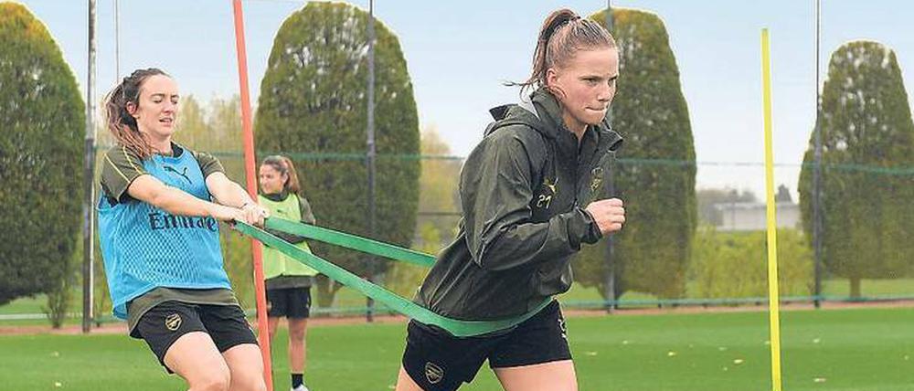 Tabea Kemme schuftet für das Comeback bei Arsenal.
