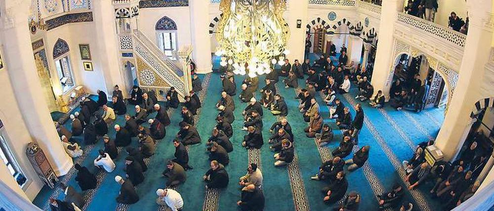 Blick in die Berliner Sehitlik-Moschee