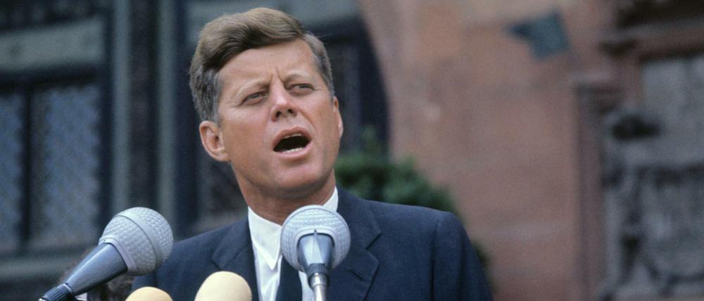 Noch hat John F. Kennedy ein paar Koffer in Berlin.