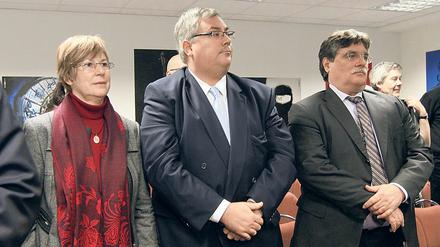 Das Landessozialgericht verhandelt über Sonderzahlungen an Vorstandsmitglieder Angelika Prehn, Uwe Kraffel und Burkhard Bratzke. 