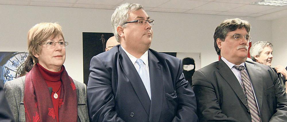 Das Landessozialgericht verhandelt über Sonderzahlungen an Vorstandsmitglieder Angelika Prehn, Uwe Kraffel und Burkhard Bratzke.