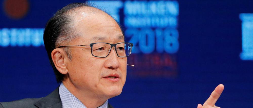 Jim Yong Kim, Präsident der World Bank Group, hier bei einer Konferenz am Milken Institute im Mai 2018.