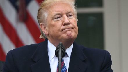 Schmallippige Zugeständnisse: Trump will eigentlich eine Einigung im Haushaltsstreit, von der Mauer nach Mexiko will er aber nicht ablassen.