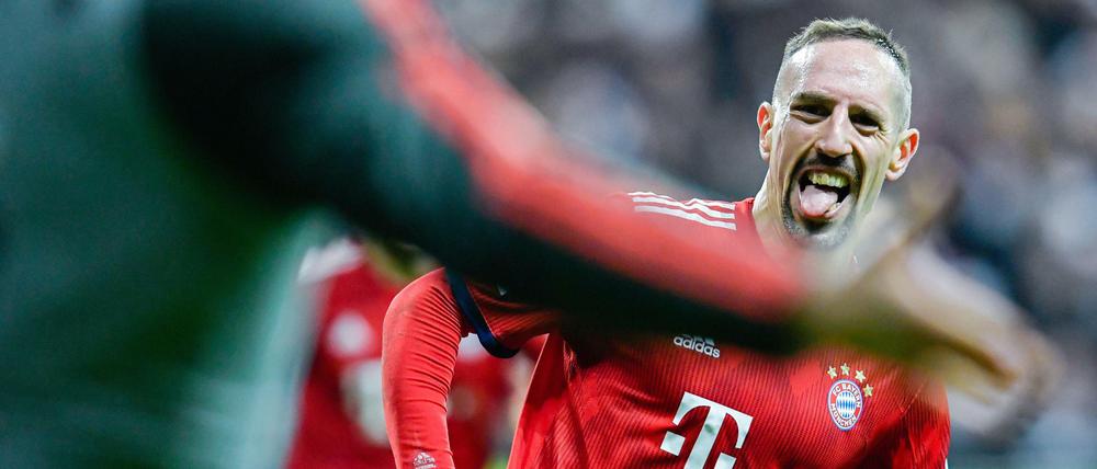 Vergeht ihm bald das Lachen? Ribery muss mit einer hohen Geldstrafe seitens seines Vereins rechnen.