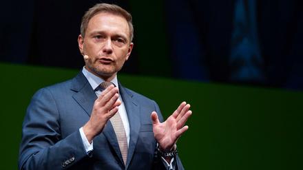 FDP-Chef Christian Lindner beim Dreikönigstreffen in Stuttgart. 