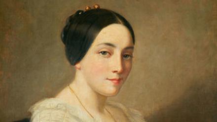 "Porträt einer jungen Frau" von Thomas Couture (1815 bis 1879). 