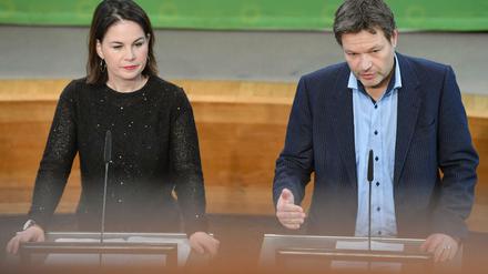 Annalena Baerbock und Robert Habeck, die Bundesvorsitzenden von Bündnis 90/Die Grünen.
