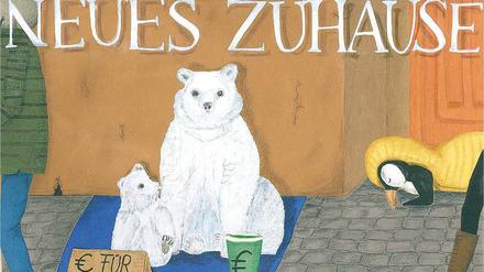 In Gefahr. Wissenschaftler rechnen mit einem drastischen Rückgang der Eisbärenpopulation. Schülerin Anna Klostermann hat diese Prognose in ein Plakat umgesetzt.