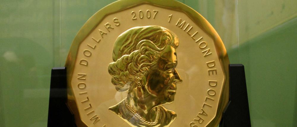 Die 100 Kilogramm schwere Goldmünze "Big Maple Leaf" wurde im März 2017 aus den Bode-Museum gestohlen.