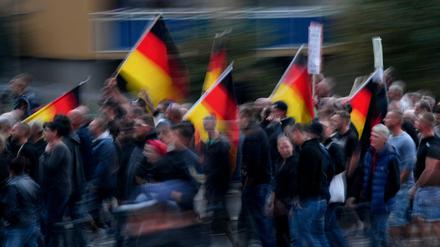 Demonstration des rechtspopulistischen Bündnisses "Pro Chemnitz" im September 2018