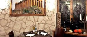 Traditionelles Ambiente. Das Restaurant "Sapori di Casa" in Tiergarten.