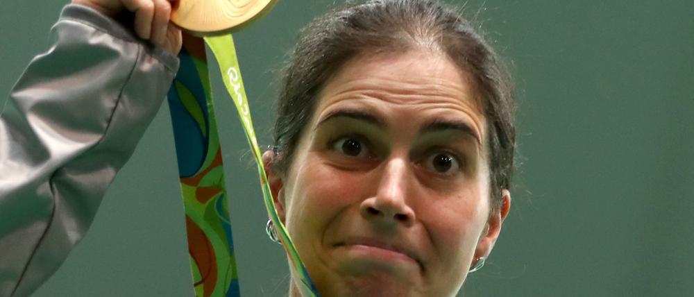 Hat was vorzuzeigen. Barbara Engleder, die 2016 in Rio eine olympische Goldmedaille gewann.