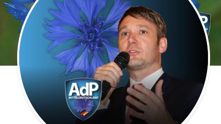 André Poggenburg auf seinem Profilbild bei Facebook