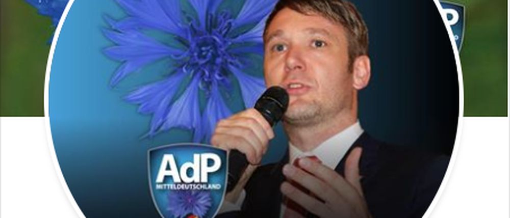 André Poggenburg auf seinem Profilbild bei Facebook