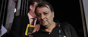 Cesare Battisti verlässt im Jahr 2015 das Polizeirevier in Sao Paulo.