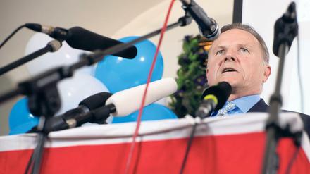 Will Personenschutz für AfD-Politiker: Parteivize Georg Pazderski, hier nach der Abgeordnetenhauswahl in Berlin. 