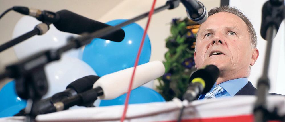 Will Personenschutz für AfD-Politiker: Parteivize Georg Pazderski, hier nach der Abgeordnetenhauswahl in Berlin.