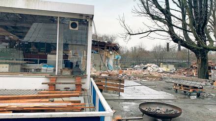 Die Rumpelbude im Tiergarten. Zur Biergartensaison soll es einen Baustopp geben. 