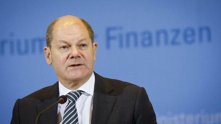 Bundesfinanzminister Olaf Scholz (SPD).