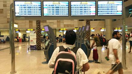 Der Flughafen von Kairo war eigentlich das Ziel der Reise des 18-jährigen Isa aus Gießen. 