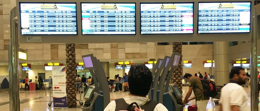 Der Flughafen von Kairo war eigentlich das Ziel der Reise des 18-jährigen Isa aus Gießen. 