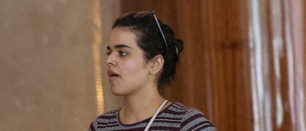 Rahaf Mohammed el-Kunun hat nach der verhinderten Abschiebung in ihre Heimat von Kanada Asyl angeboten bekommen.