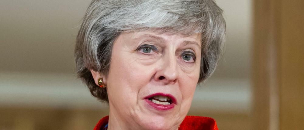 Der britischen Regierungschefin May droht am kommenden Dienstag eine Abstimmungsniederlage.
