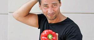 Der Kabarettist, Dozent und Koch Tobias Sudhoff will die Ernährungswende voranbringen.