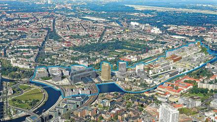 Planen und Planungen. Östlich der Heidestraße werden seit Monaten Richtfeste gefeiert. 