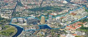 Planen und Planungen. Östlich der Heidestraße werden seit Monaten Richtfeste gefeiert. 