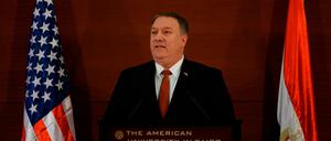 US-Außenminister Mike Pompeo am Donnerstag in Kairo.