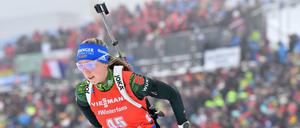 Gut in Schuss. Franziska Preuß wurde in Oberhof Sechste.