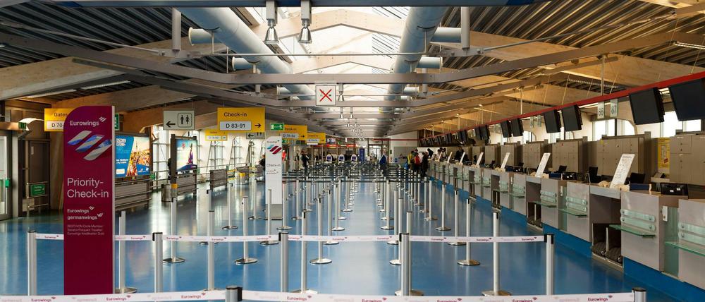 Kollateralschaden: In Berlin-Tegel sind die Verbindungen nach Frankfurt am Main und München betroffen. In Schönefeld gibt es dagegen keine Einschränkungen.