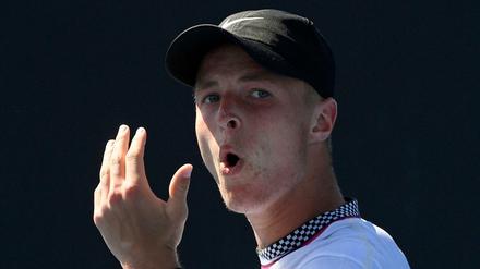 Schon ausgepustet in Melbourne. Rudolf Molleker war am Montag nicht gut genug für Diego Schwartzman.