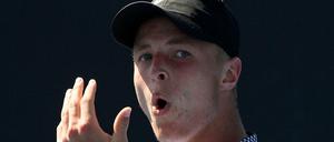 Schon ausgepustet in Melbourne. Rudolf Molleker war am Montag nicht gut genug für Diego Schwartzman.
