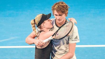 Deutsches Dream-Team. Dem Duo Angelique Kerber und Alexander Zverev fehlte beim Hopman-Cup nur ein Punkt zum Titel.