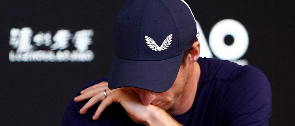 Zum Heulen. Murray bei einer Pressekonferenz in Australien.