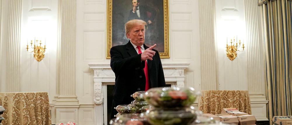 Fast Food vom US-Präsidenten: Donald Trump im Weißen Haus