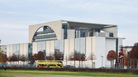 Das Kanzleramtsgebäude in Berlin-Mitte wurde 2001 fertiggestellt.