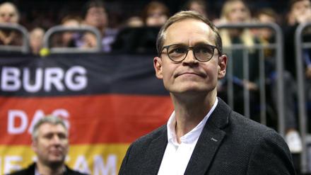 Am Vorabend war er noch bei der Handball-WM, am Morgen sprach er über das Jahr 2019.