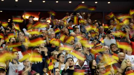 Wenn die deutsche Mannschaft spielt, sind die Tribünen gut gefüllt. 