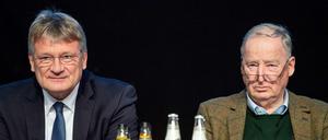 Im Visier des Verfassungsschutzes: AFD-Vorsitzender Alexander Gauland (r.) und Co-Vorsitzender Jörg Meuthen.