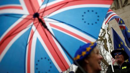 Brexit-Gegner protestieren in London