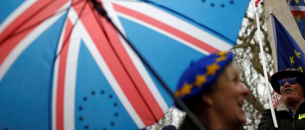 Brexit-Gegner protestieren in London