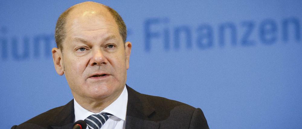 Der Bundesfinanzminister Olaf Scholz (SPD).