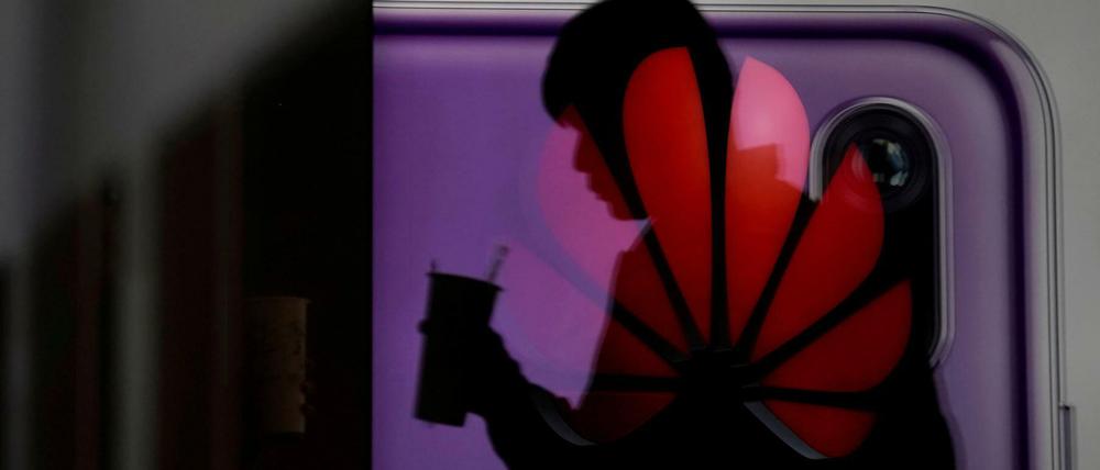 Huawei-Werbung in Shanghai