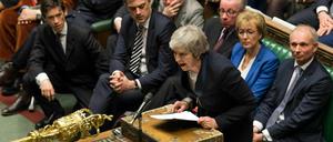 Premierministerin Theresa May im britischen Unterhaus