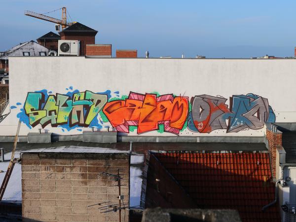 Auf einem Dach in Prenzlauer Berg.